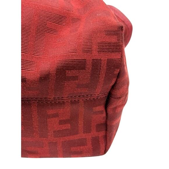 Fendi Red Zucca Chefs bag*Red Canvas & Leather*BEAUTIFUL CONDITION - Picture 16 of 16